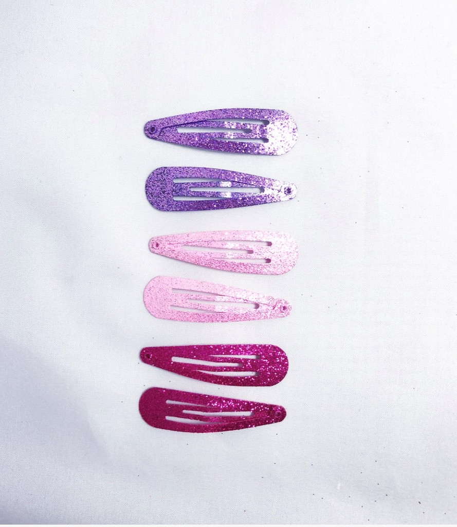 Hårspännen Glitter 6-p