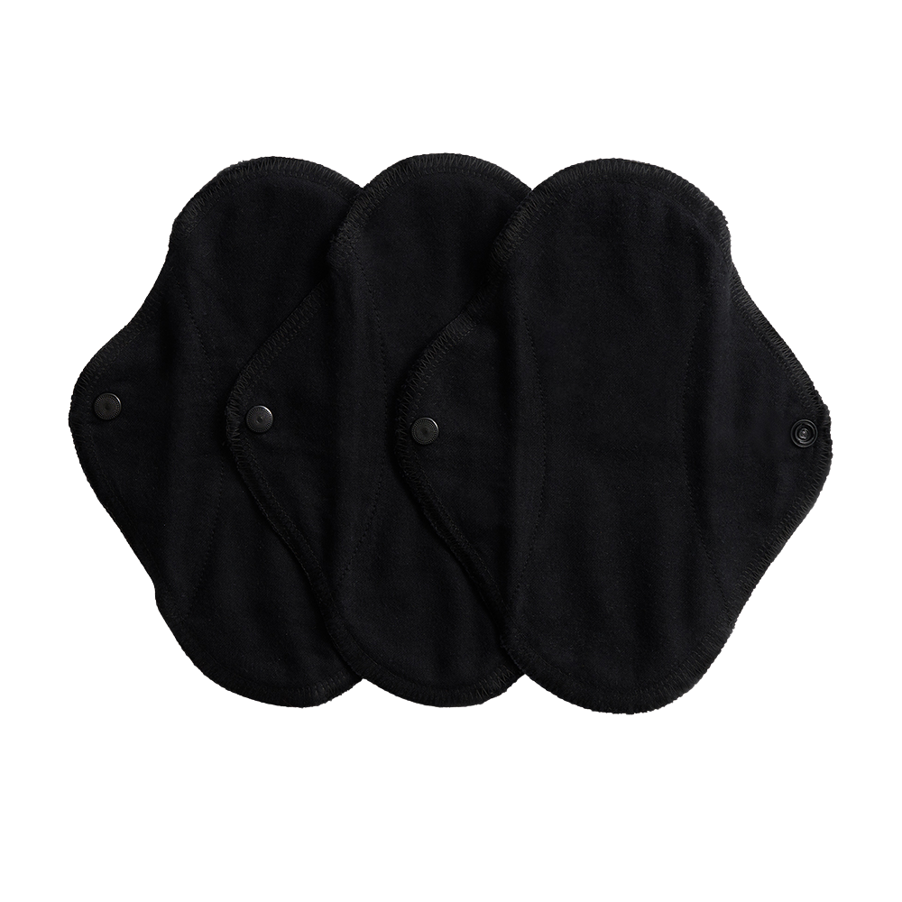 ImseVimse - Ekologiska Trosskydd Bomull Black 3-pack