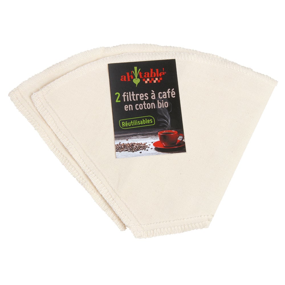 Kaffefilter av Ekologisk Bomull GOTS, #4 - 2-pack