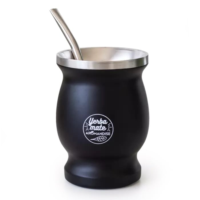 Kalebass med Bombilla för Yerba Mate te