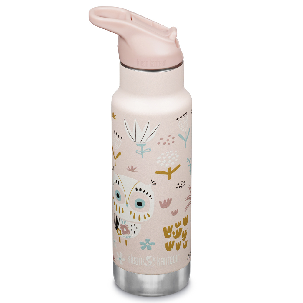 Kid Kanteen - Isolerad Vattenflaska Flip Seal Sport Cap, Owlet - 355 ml