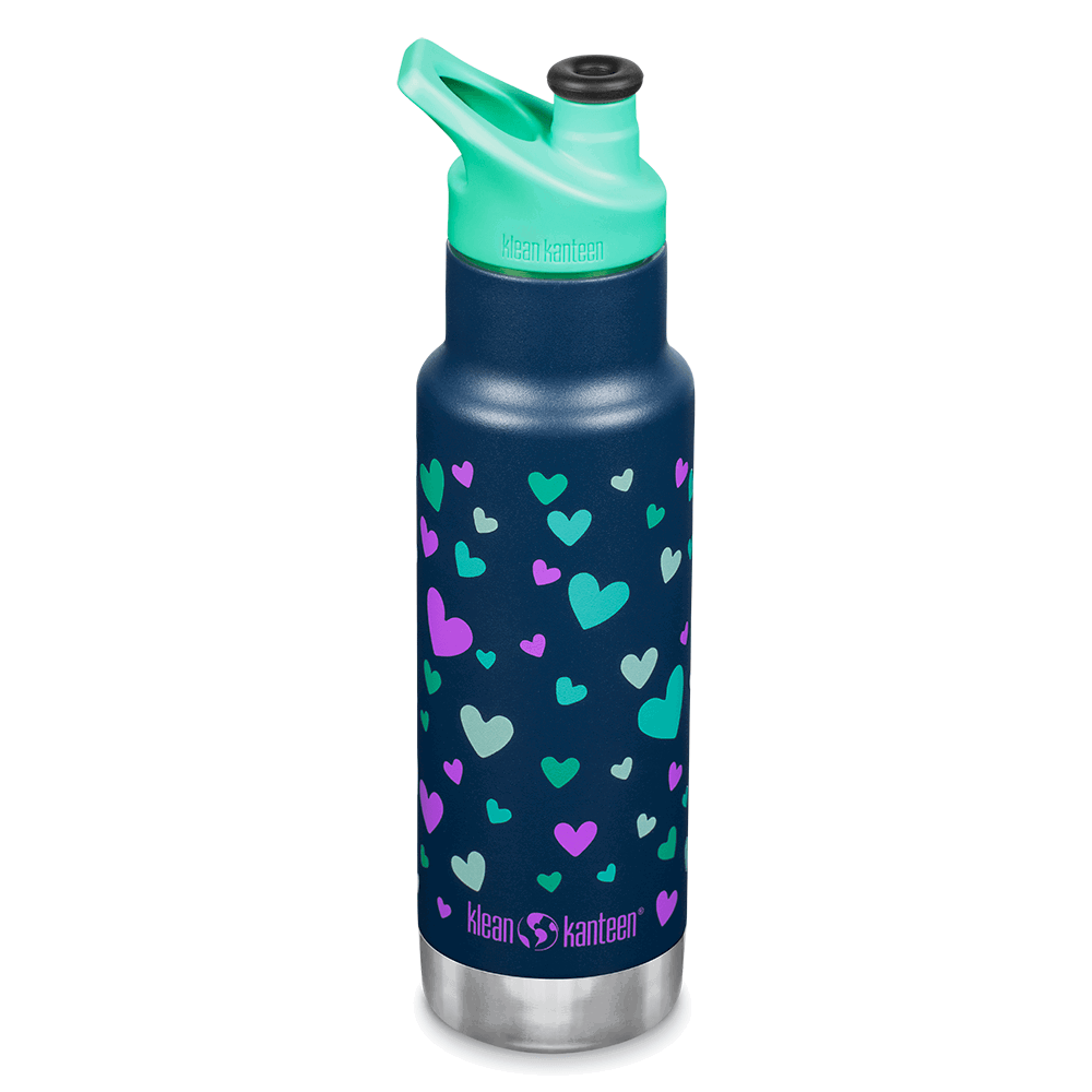 Kid Kanteen Isolerad Vattenflaska Sport Cap, Brushed Stainless 355 ml