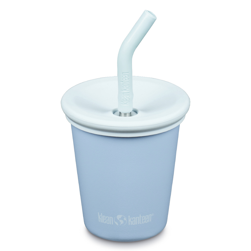 Kids Cup med Lock & Sugrör, Clear Sky - 296 ml