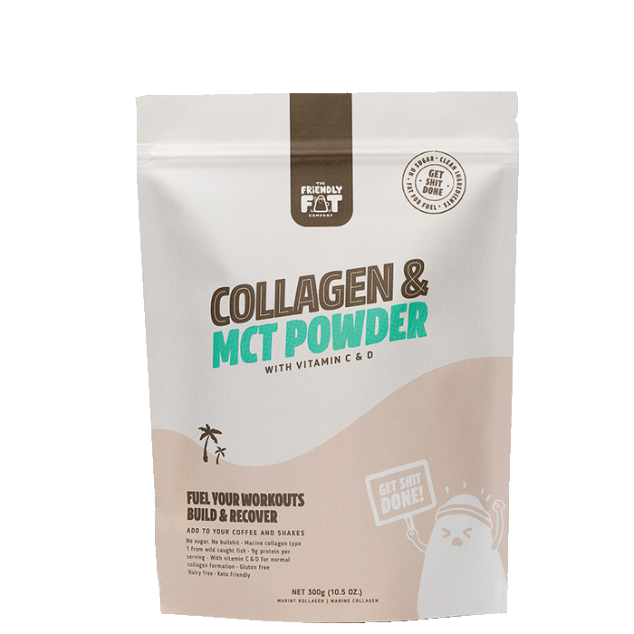 Kollagen & MCT-pulver med Vitamin C & D 300 g