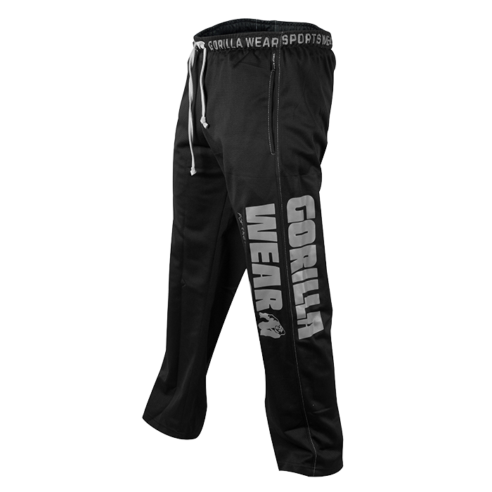 Logo Mesh Pants, Black