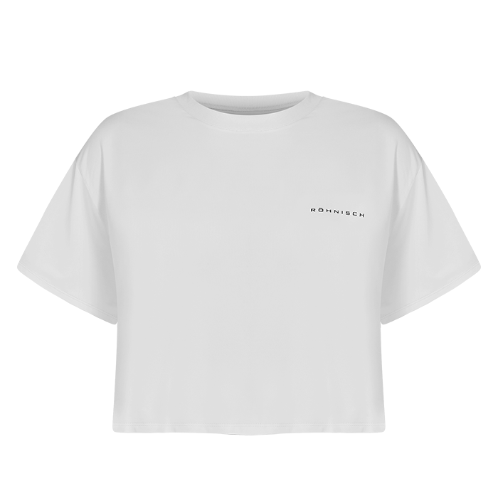 Loose Cropped Tee, White