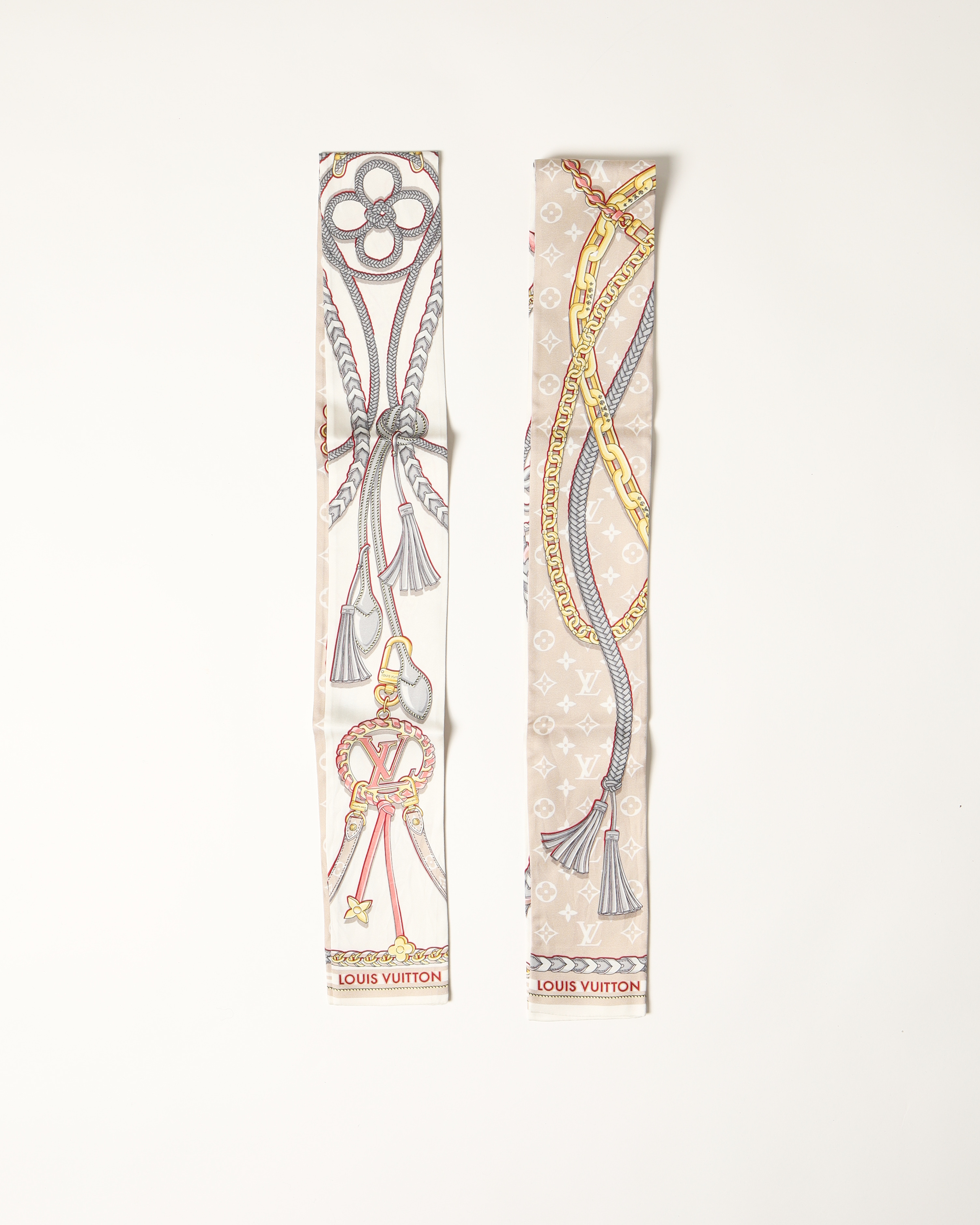 LOUIS VUITTON BB Bandeau Silk Scarf Combo
