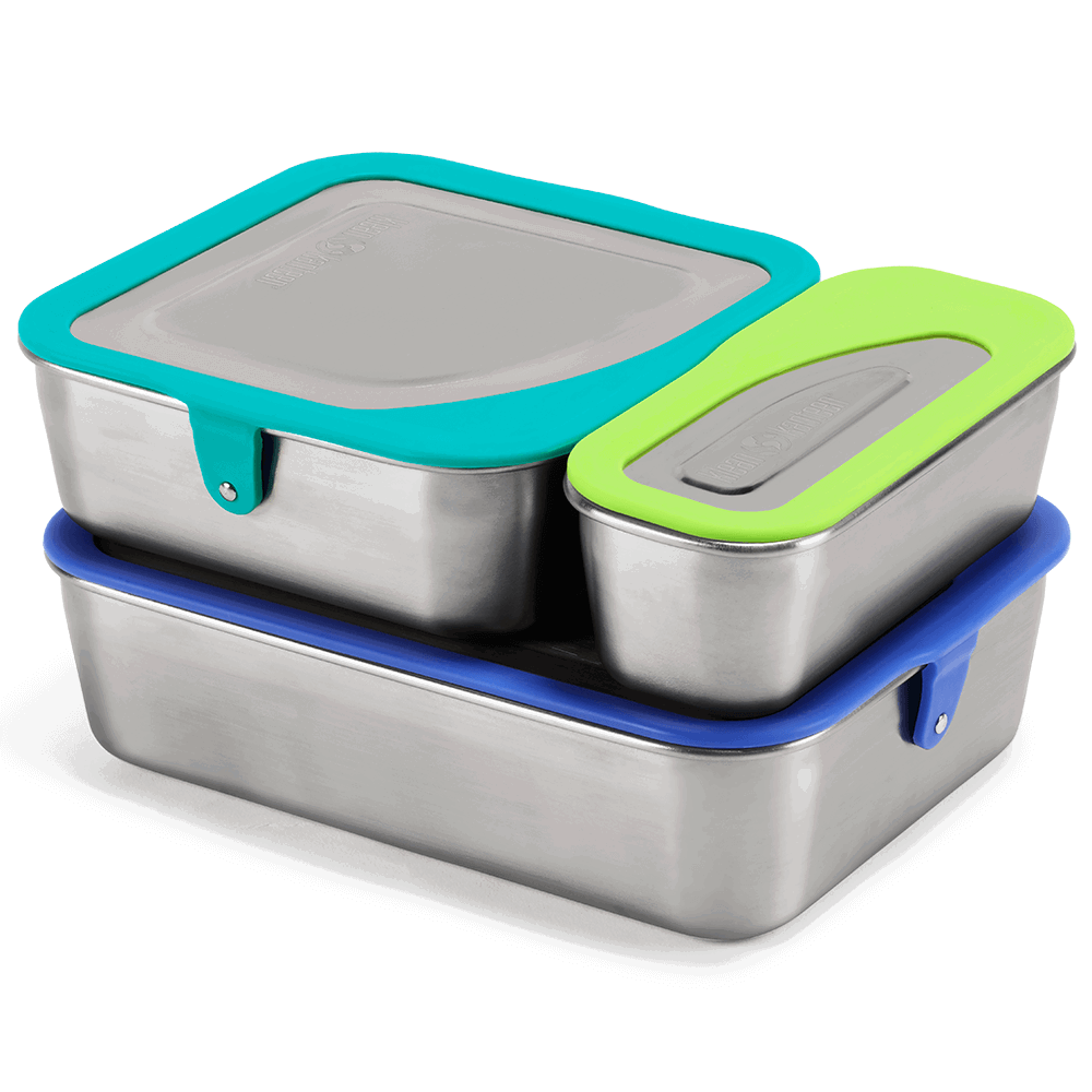 Matlådor Rostfritt Stål Food Box Set - Set om 3 st