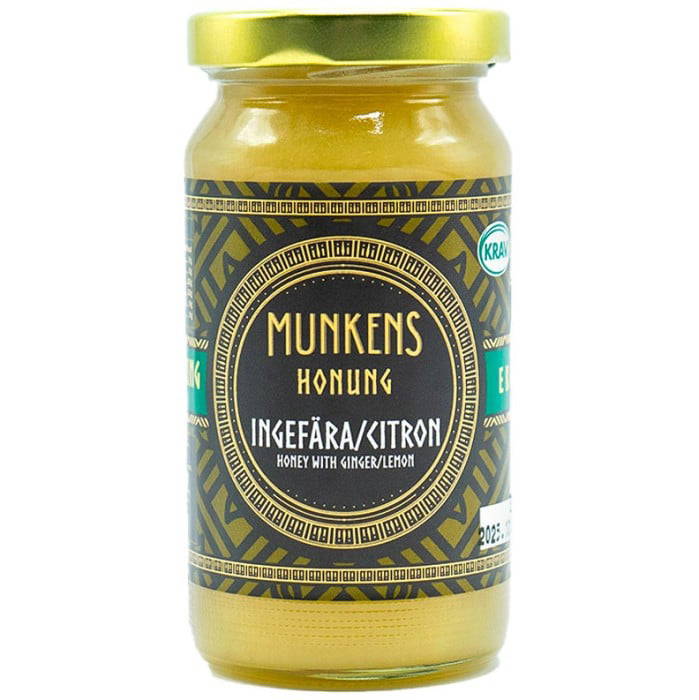 Munkens Honung Kallslungad / Raw Ingefära & Citron, 280 g