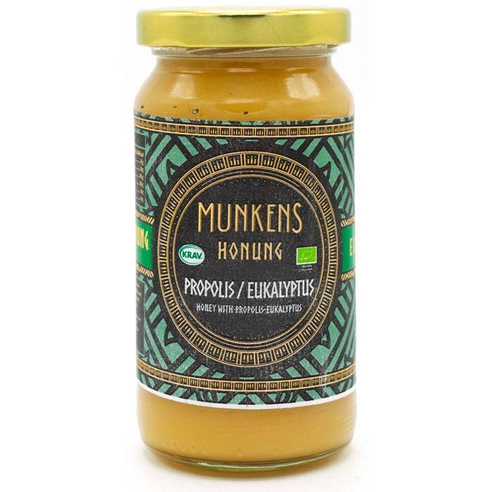 Munkens Honung Kallslungad / Raw Propolis & Eukalyptus, 280 g
