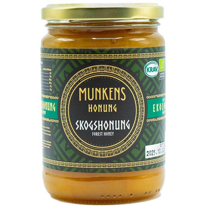 Munkens Honung Kallslungad / Raw Skogshonung, 500 g