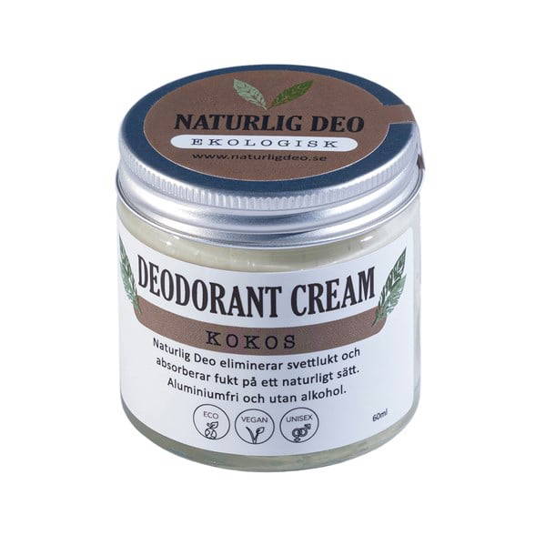 Naturlig Deo - Ekologisk Deodorantkräm Kokos - 60 ml