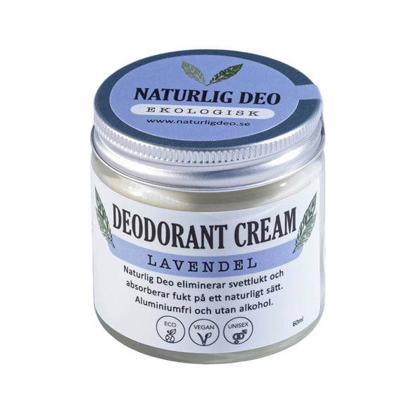 Naturlig Deo – Ekologisk Deodorantkräm Lavendel – 60 ml