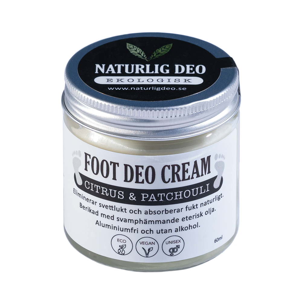 Naturlig Deo - Ekologisk Fotkräm Citrus & Patchouli
