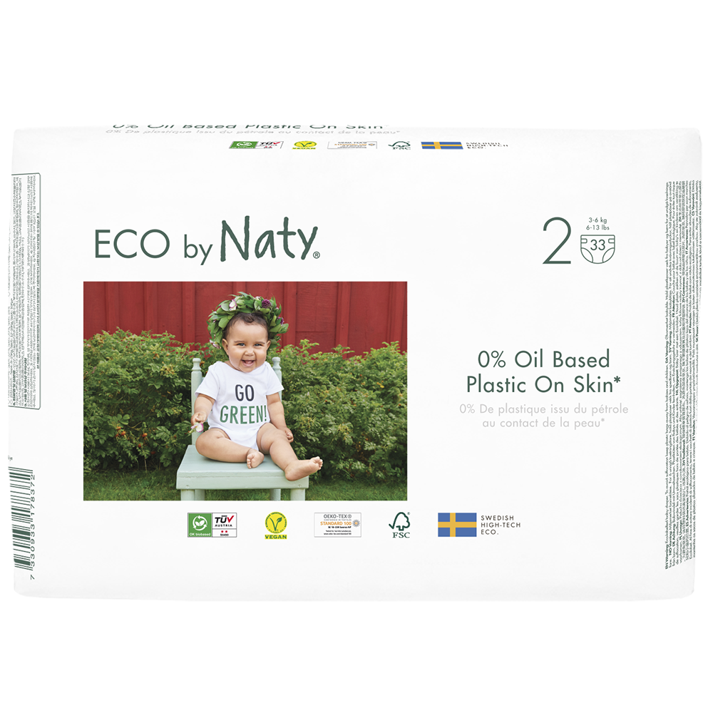 Naty - Ekologiska Blöjor Stl- 2 (3-6 kg), 33 st