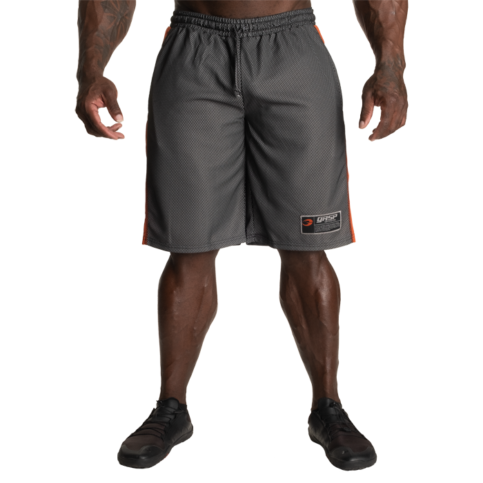 No1 Mesh Shorts Svart Orange