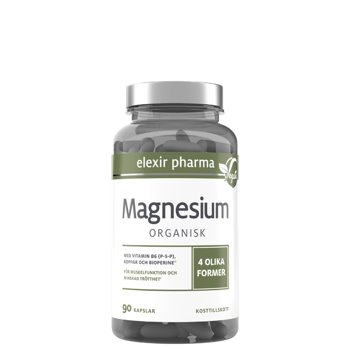 Organisk Magnesium 120 mg 90 kapslar