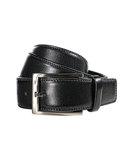 Plain leather belt