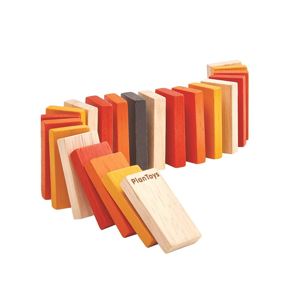 PlanToys - Minispel Domino i Plåtask