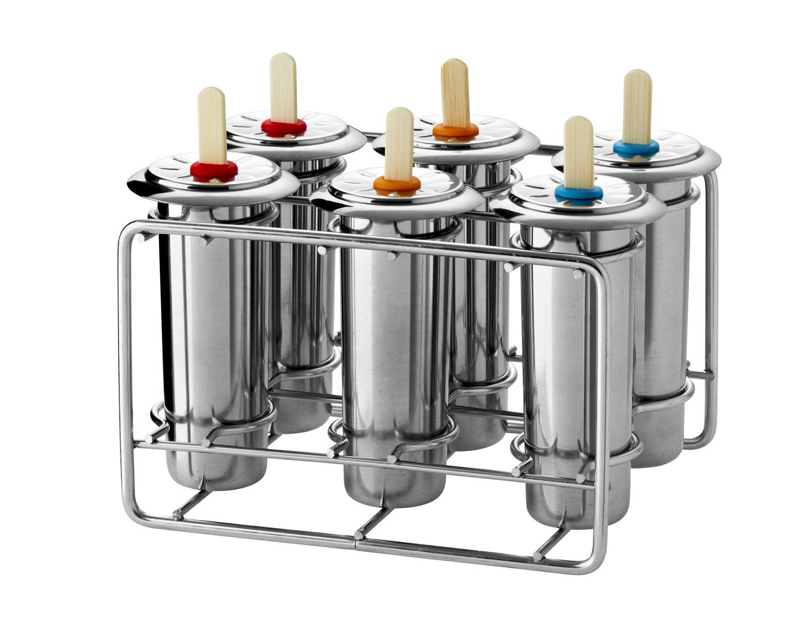 PopsicleMold - Glassformar Rostfritt Stål Rund