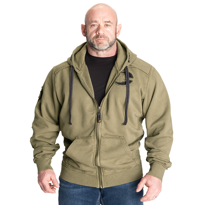 Pro Gym Hoodie Acid Wash Grön