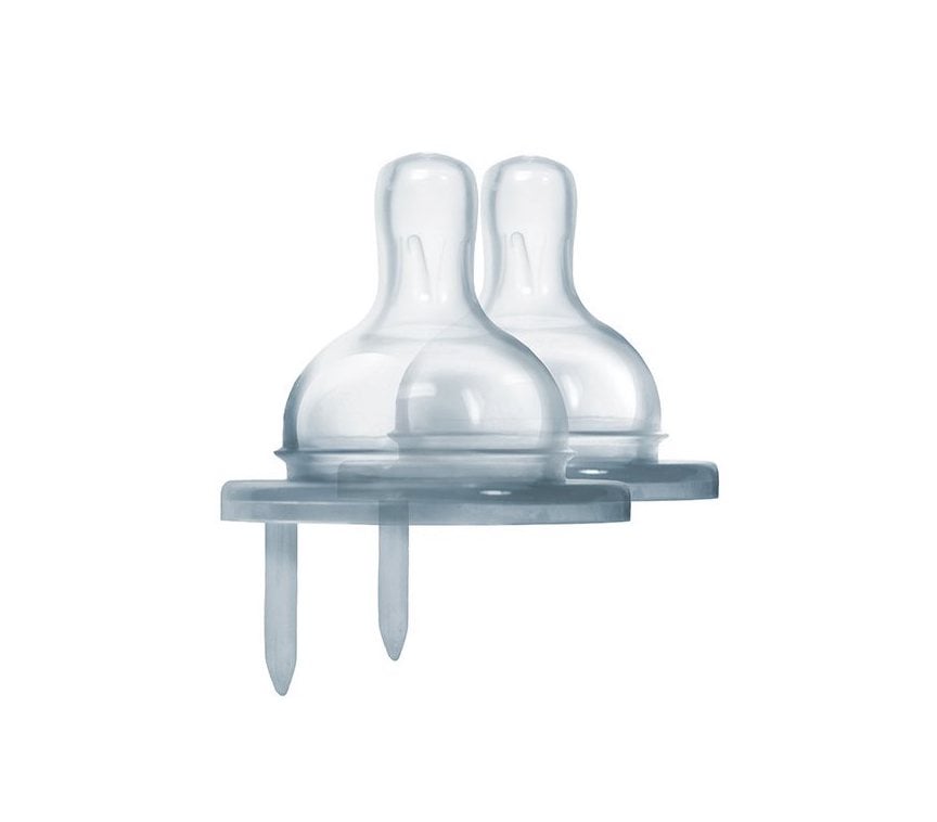Pura - Dinapp Y-cut i Medicinskt Silikon för Välling, 2-pack