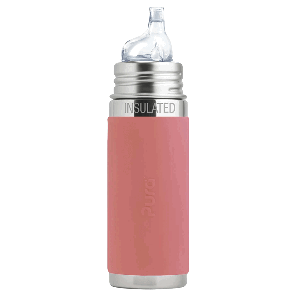 Pura - Isolerad Pipmugg Rostfritt Stål med Silikonhölje 260 ml, Rose
