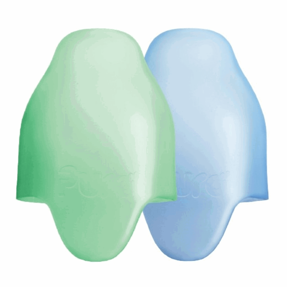 Pura - Kiki Silicone Travel Covers Dammskydd, Aqua/Mint & Moss - 2-pack