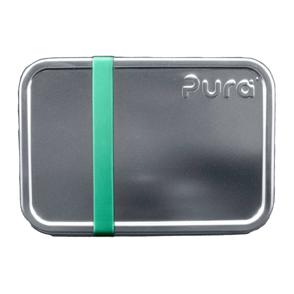 Pura - Lunch Container Matlåda Rostfritt Stål Uppdelad - Large
