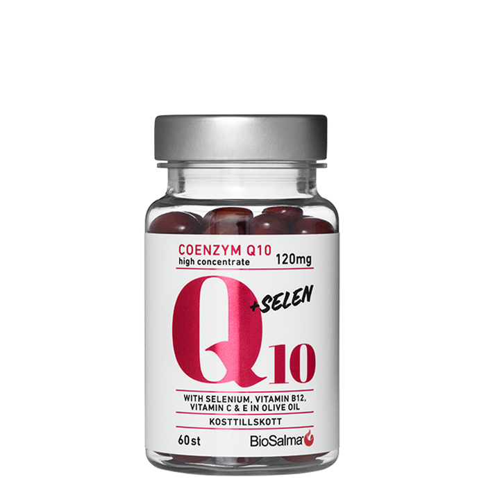 Q10 Coenzyme 120mg - selen 60 kapslar
