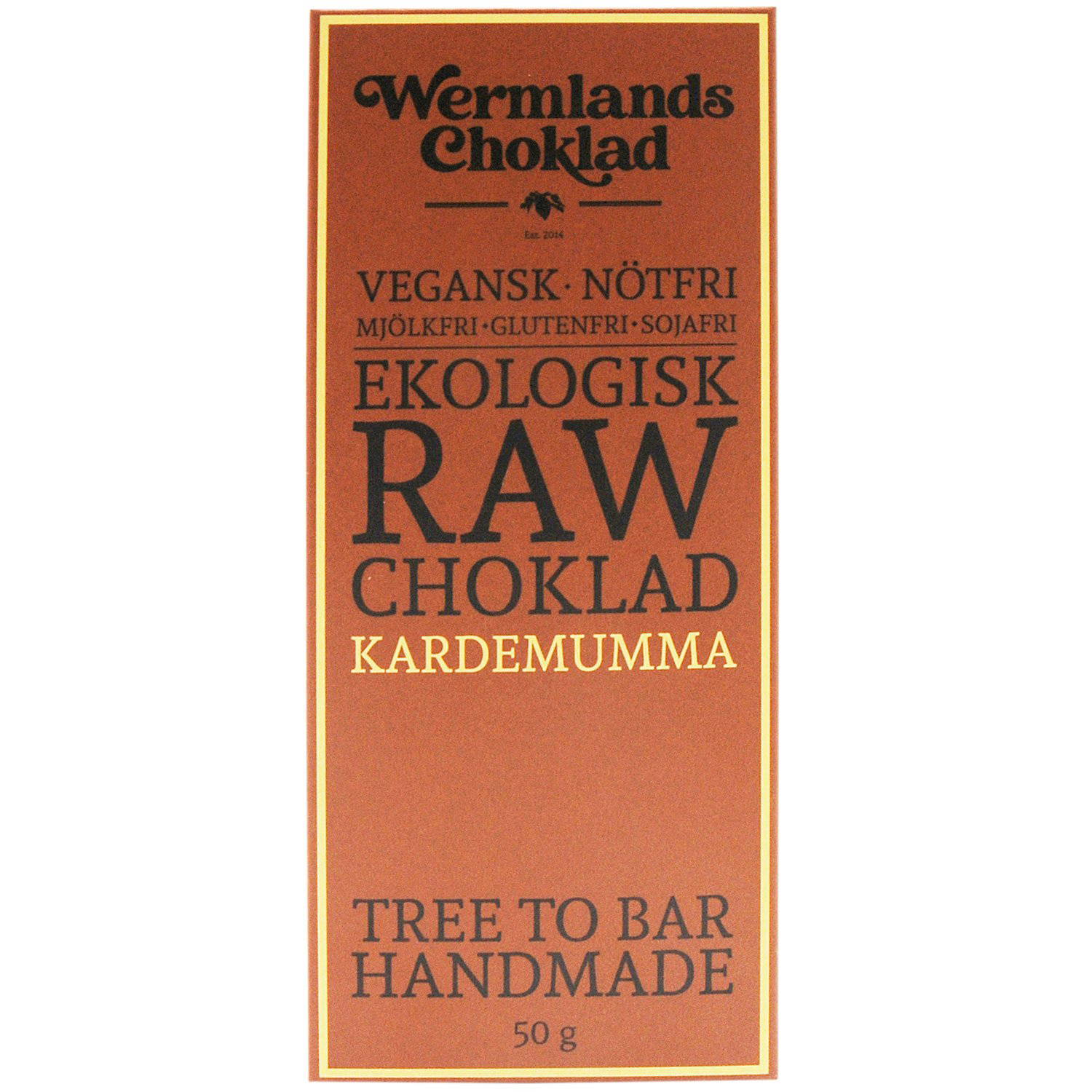 Raw Ekologisk Tree To Bar Choklad Kardemumma