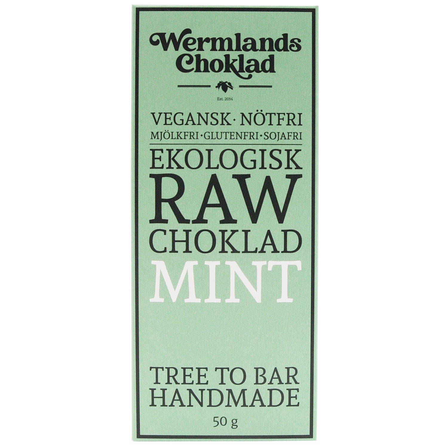 Raw & Ekologisk Tree To Bar Choklad Mint