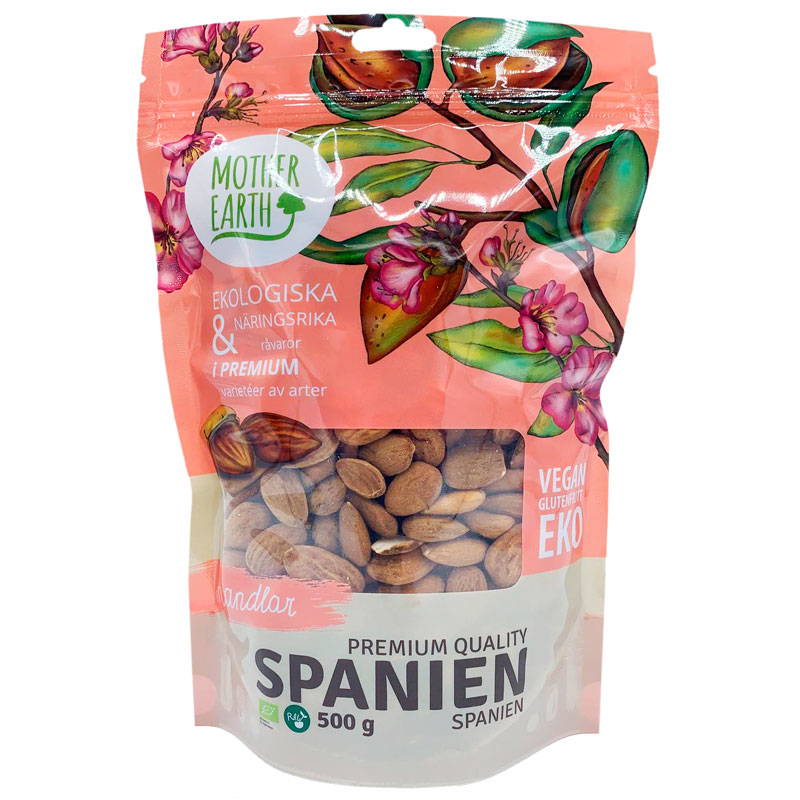 RAW Ekologiska Mandlar 500 g