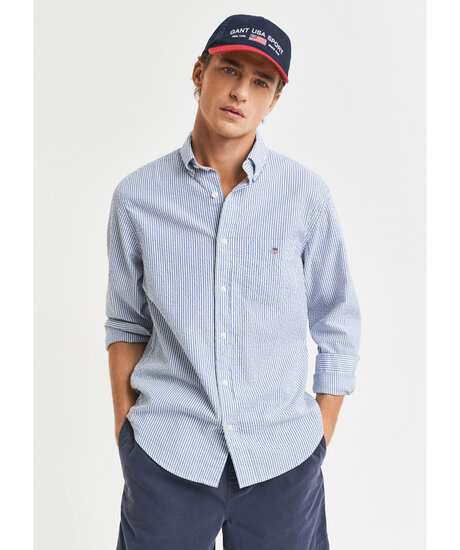 Reg Seersucker Strp Shirt
