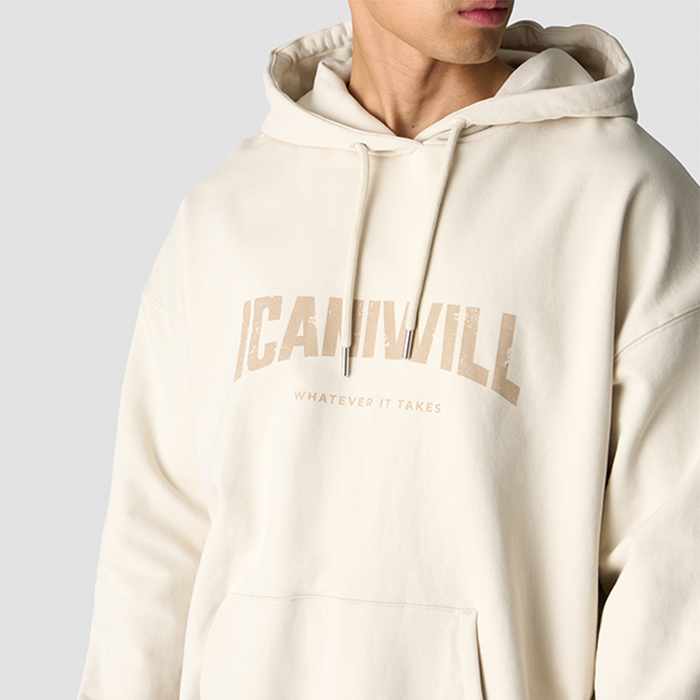 Revive Hoodie Print Beige