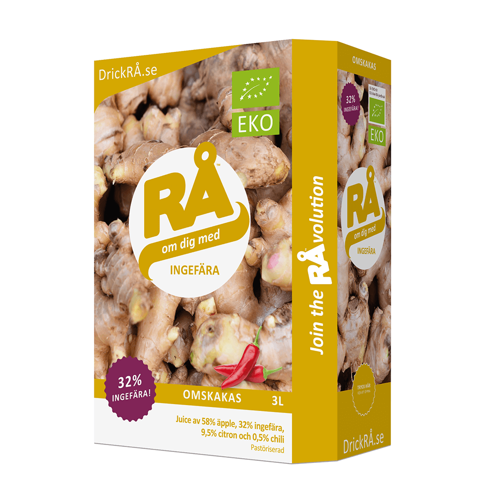 RÅ Ingefära Ekologisk - Bag-in-box, 3 L