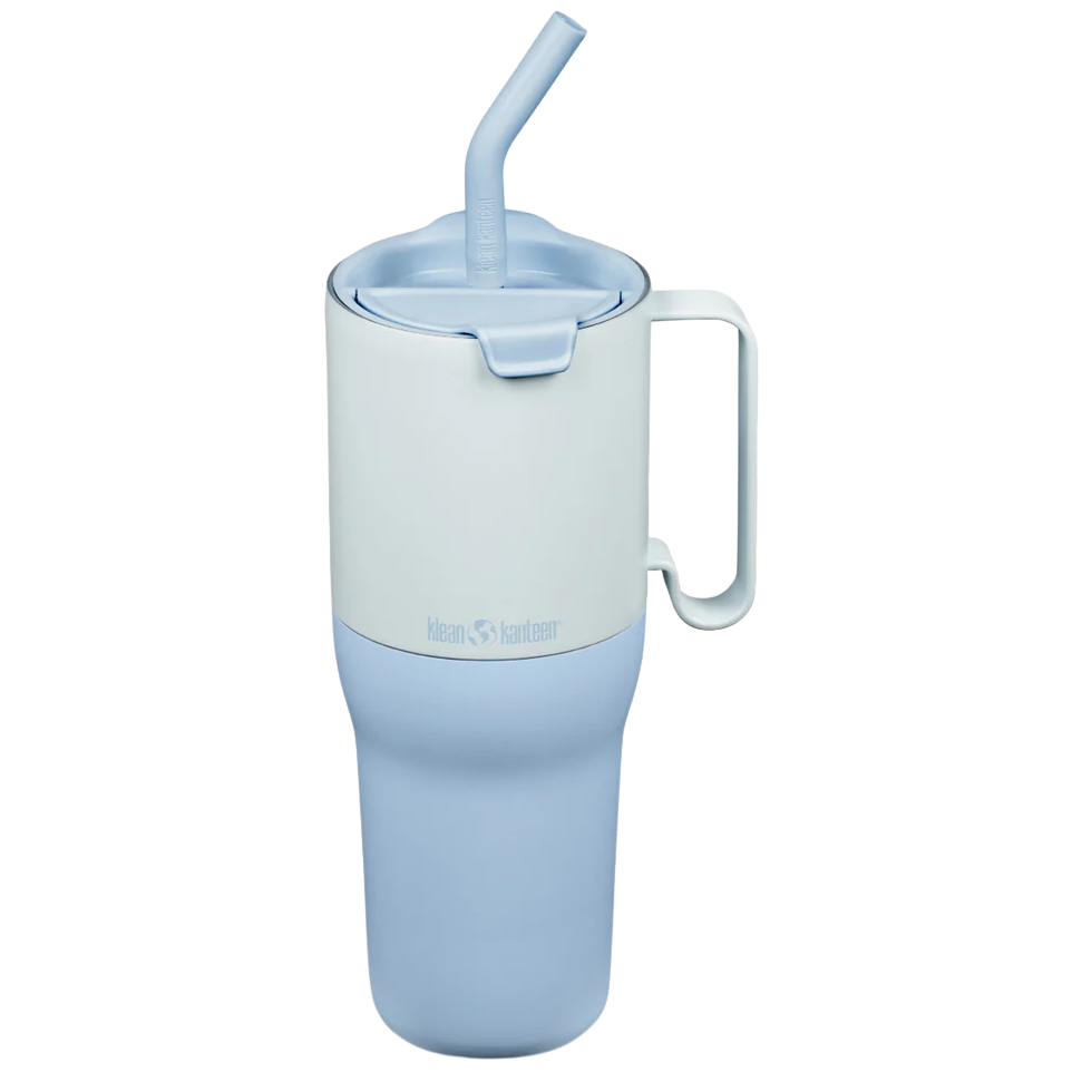 Rise Tumbler Flip Straw Lid, Ice Blue - 1065 ml