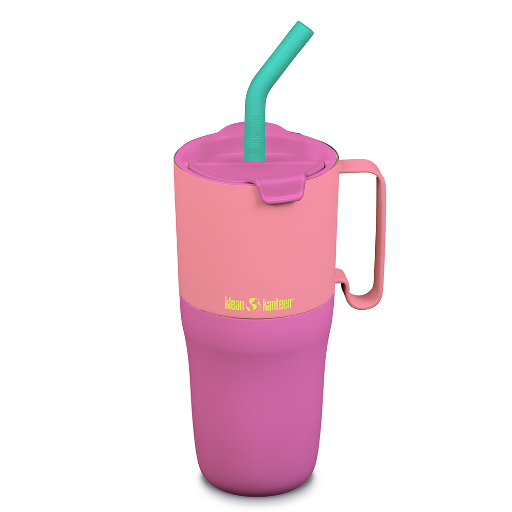 Rise Tumbler Flip Straw Lid, Pink Lemonade Kaleidoscope - 769 ml