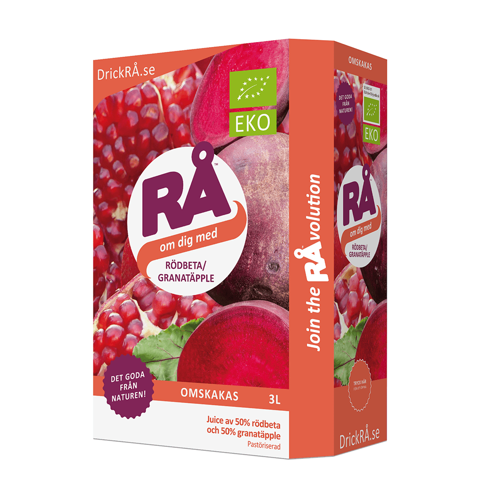 RÅ Rödbeta & Granatäpple Ekologisk - Bag-in-box, 3 L
