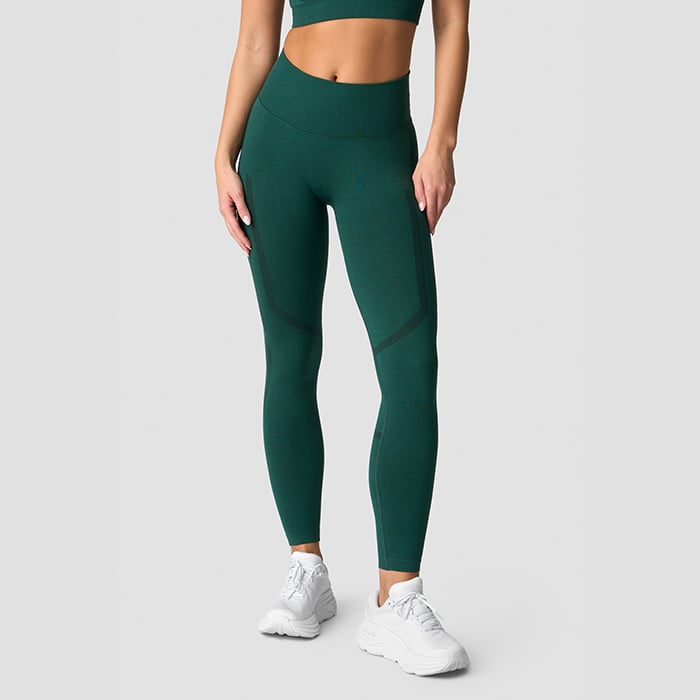 Rush Seamless Tights Mörkgrön