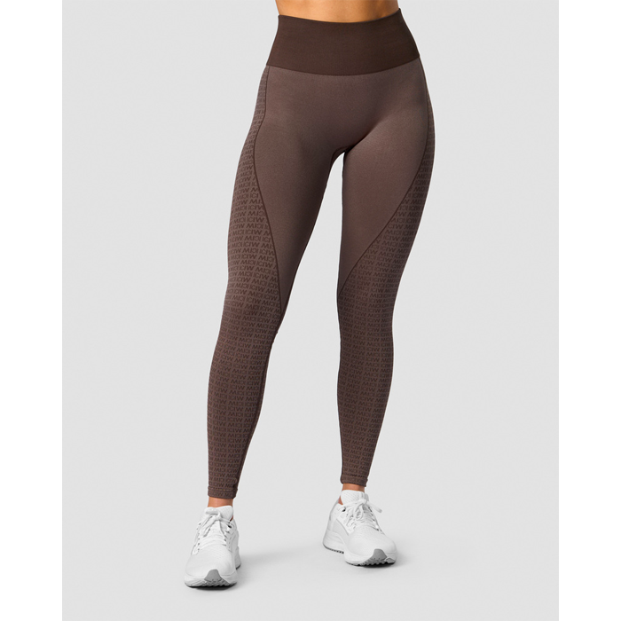Signature Seamless Tights,Dark Brown