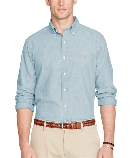 Slim fit chambray