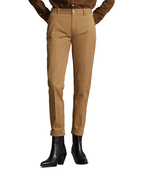 Slim flat front chino