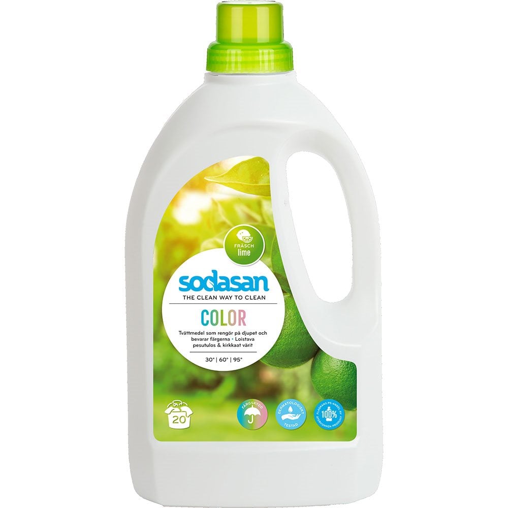 Sodasan - Color Tvättmedel Lime 1,5 L