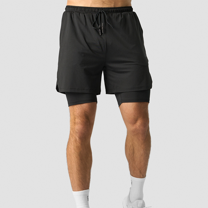 Stride 2-in-1 Shorts,Black