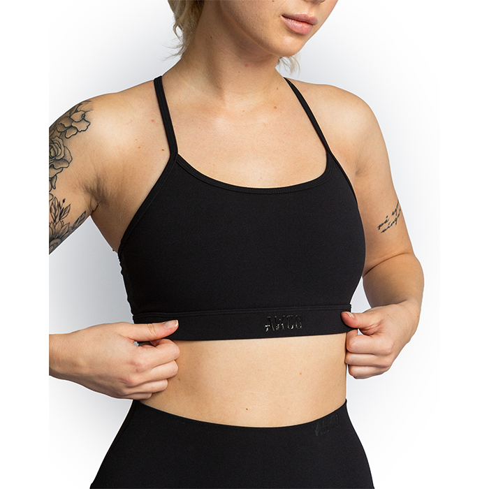 Studio Light Sports Bra, Matte Black