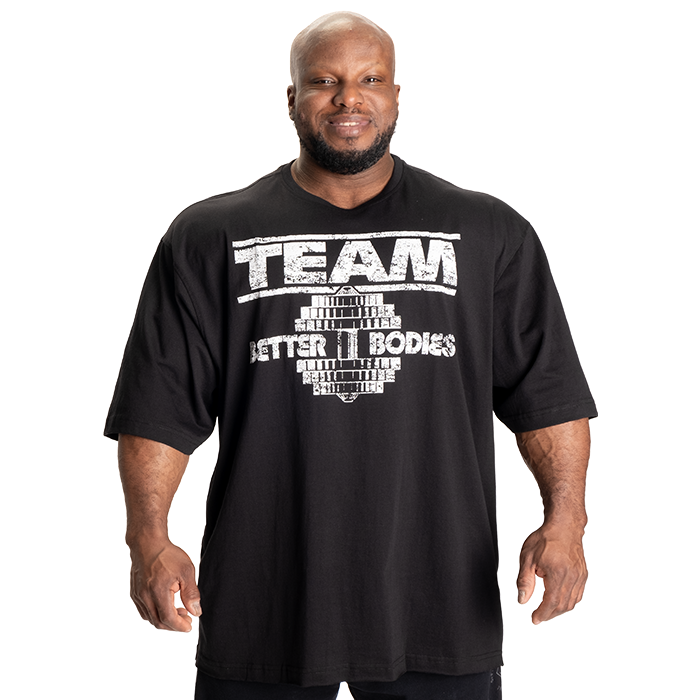 Team Pump Cover Iron Tee, Black