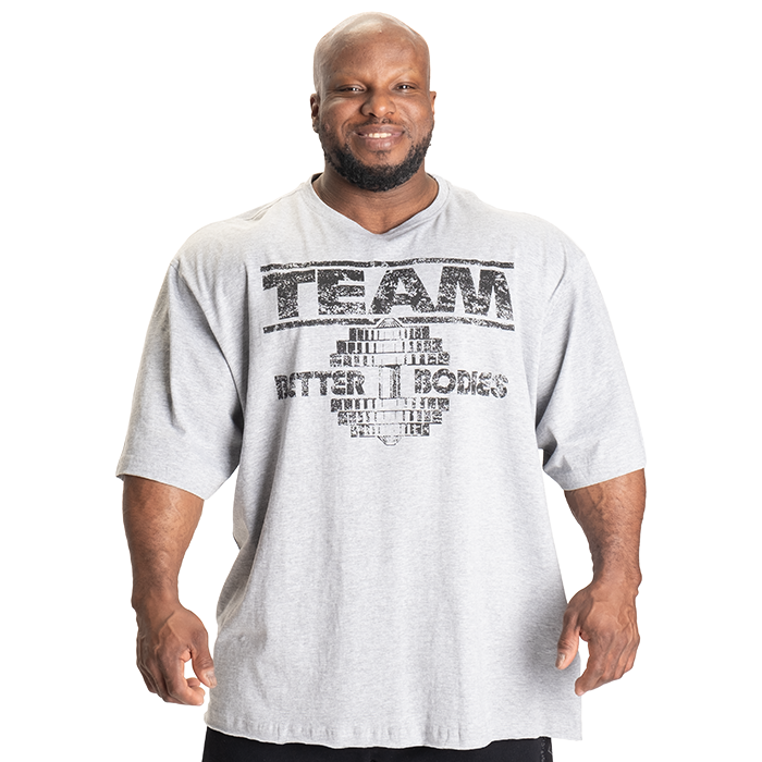 Team Pump Cover Iron Tee, Light Grey Melange