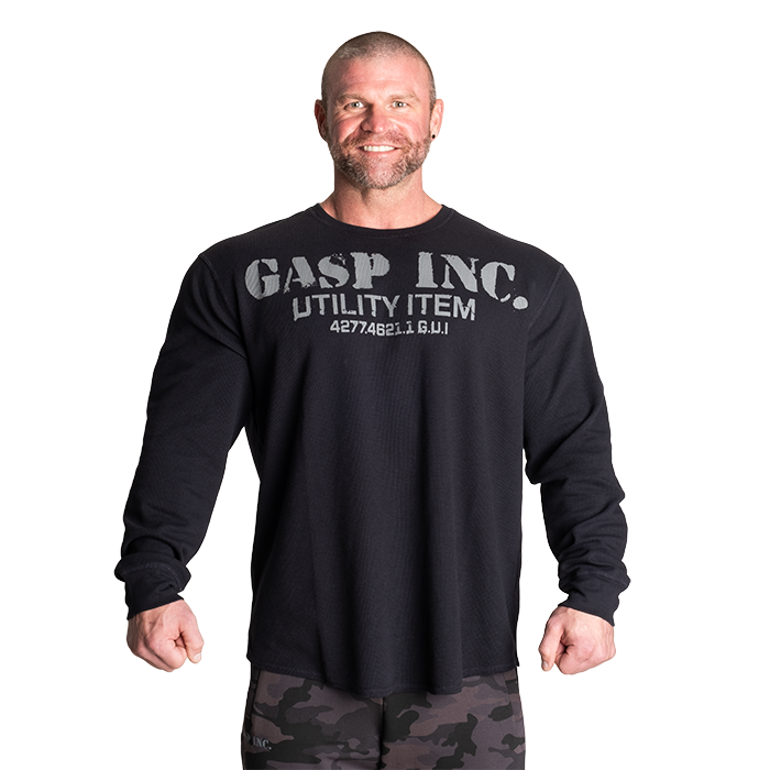 Thermal Gym Sweater, Asphalt
