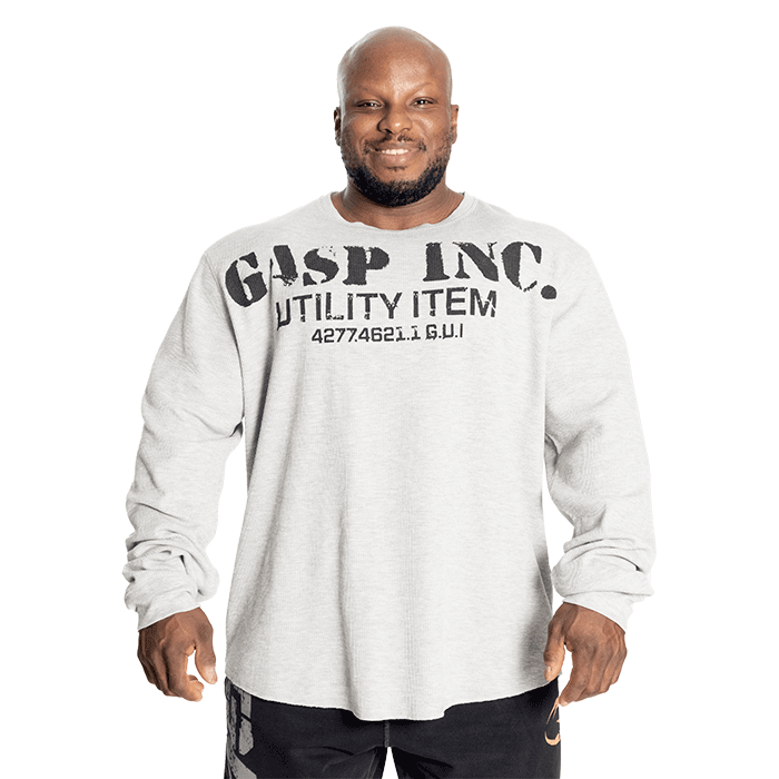 Thermal Gym Sweater,Grey Melange